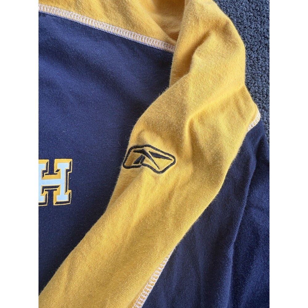 Vintage Reebok NFL Pittsburgh Steelers Long Sleeve Colorblock T-Shirt Men’s 2XL - Picture 3 of 4